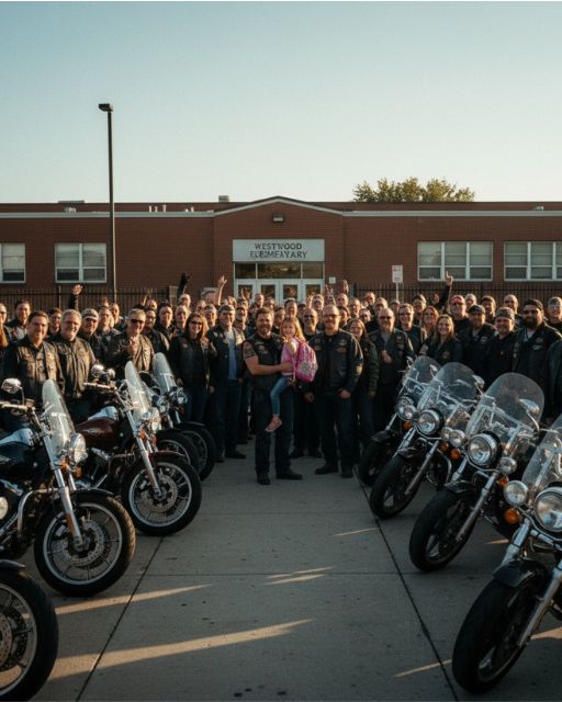 SHE MISSED ONE DAY OF SCHOOL—THEN SEVENTY BIKERS SHOWED UP OUTSIDE HER HOUSE
